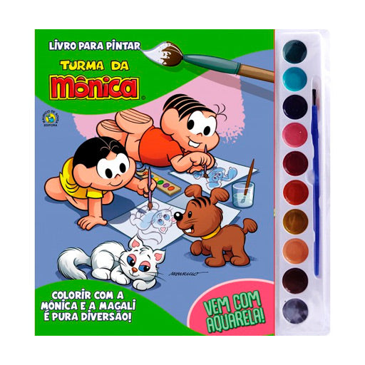 Turma da Mônica | Livro para Pintar com Aquarela