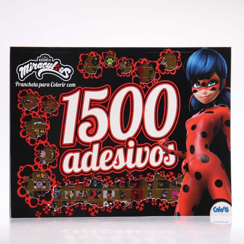 Livro Miraculous Ladybug Super livro de adesivos Acompanha 500