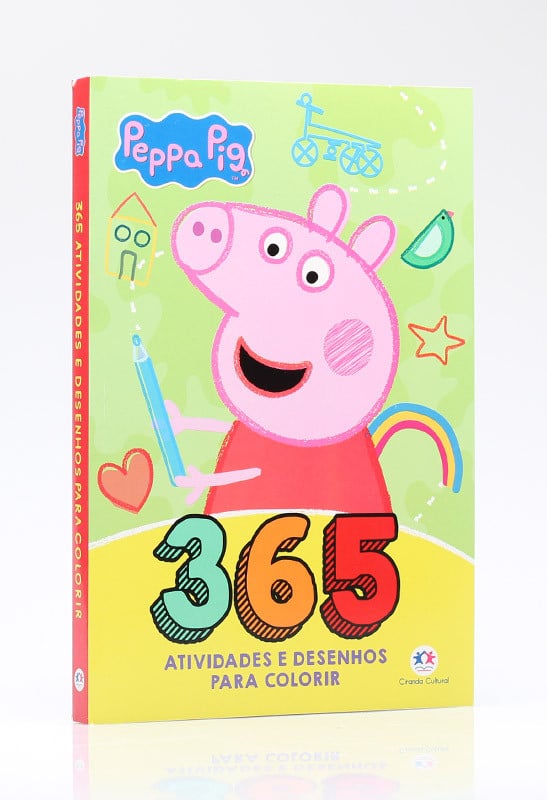 Livro Peppa Pig 365 Atividades E Desenhos Para Colorir, Ciranda Cultural