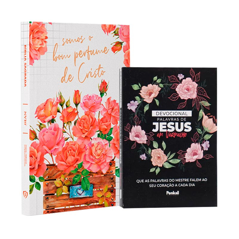 Kit Bíblia NVI Slim Bom Perfume de Cristo + Devocional Palavra de Jesus em  Vermelho | Eterna Sabedoria