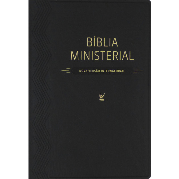 Bíblia de Estudo Ministerial | NVI | Letra Normal | Luxo | Preta