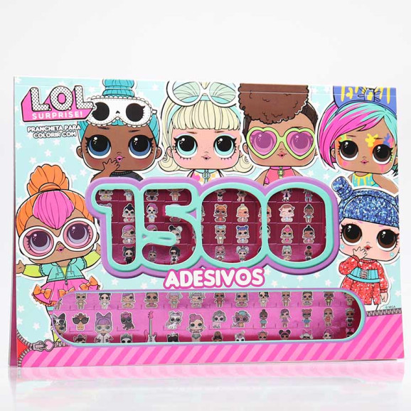L.O.L. Surprise! | Prancheta Para Colorir com 1500 Adesivos