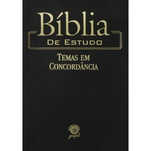 Bíblia de Estudo Temas em Concordância | NVI | Preta