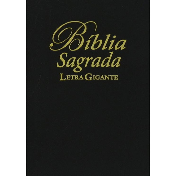 Bíblia Sagrada | RA | Letra Gigante | Luxo | Preta | Zíper