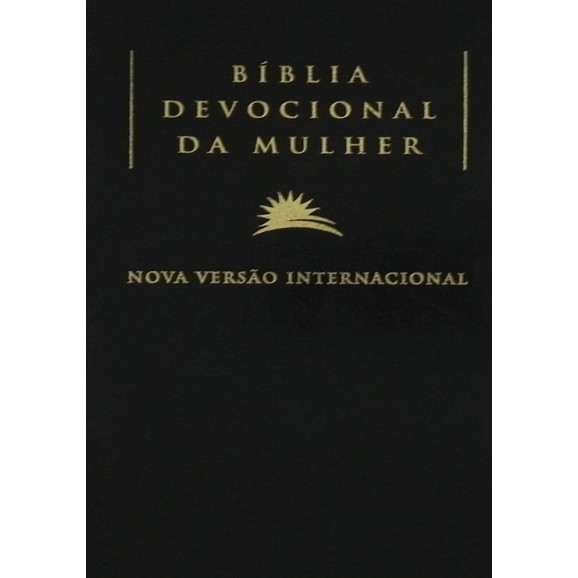 Bíblia Devocional da Mulher | NVI | Média | Letra Normal | Luxo | Preta