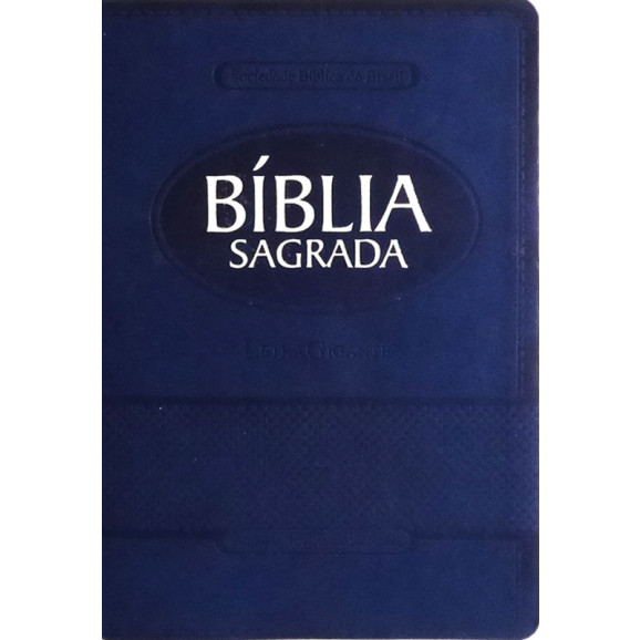 Bíblia Sagrada | RA | Letra Gigante | Luxo | Azul | Índice 