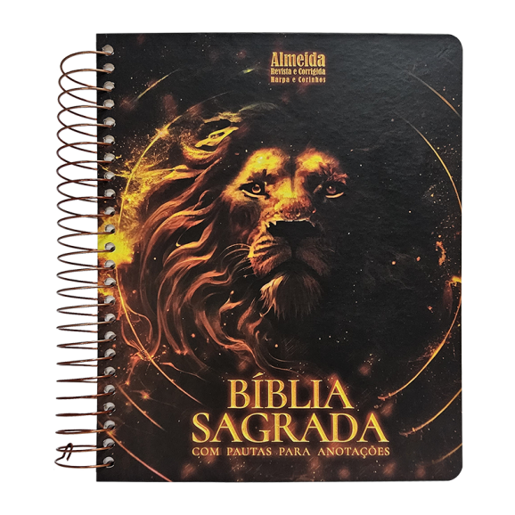 Bíblia para Anotações | RC | Espiral | Leão Épico