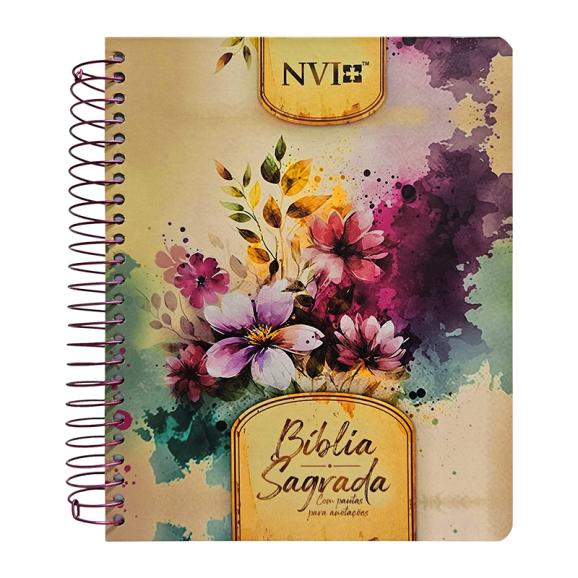 Bíblia para Anoações | NVI | Flores e Folhas