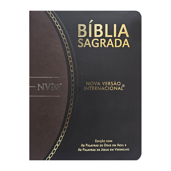 Bíblia Sagrada Slim | NVI | Preto e Marrom | Luxo