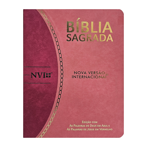 Bíblia Sagrada Slim | NVI | Rosa e Pink | Luxo