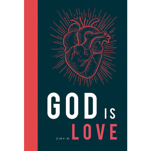 Bíblia God is Love | Coração | Capa Dura | Azul
