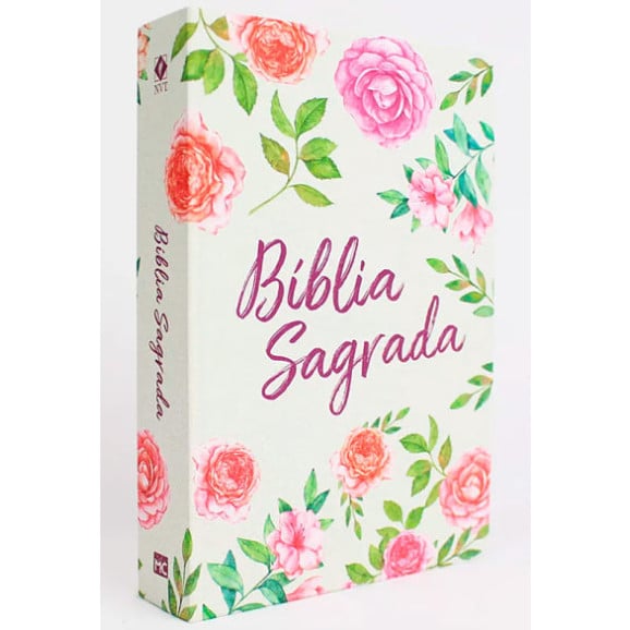Bíblia Sagrada | Textura Floral | NVT | Letra Grande | Capa Dura