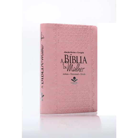 Bíblia Sagrada da Mulher | RC | Letra Normal | Capa Sintética | Rosa Claro