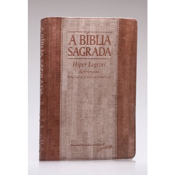 A Bíblia Sagrada | ACF | Hiper Legível | Luxo | Cortiça Madeira 