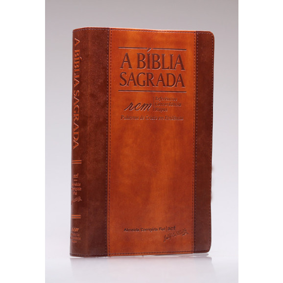 A Bíblia Sagrada | ACF | Letra Gigante | Luxo | Chocolate/Havana | índice
