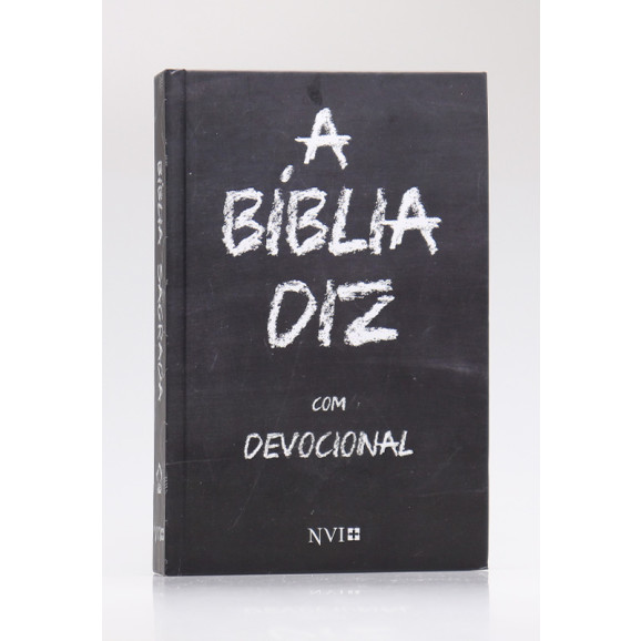 A Bíblia Diz com Devocional | NVI | Letra Normal | Capa Dura | Giz