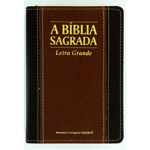 A Bíblia Sagrada | Letra Grande | Pequena | Caramelo | Luxo