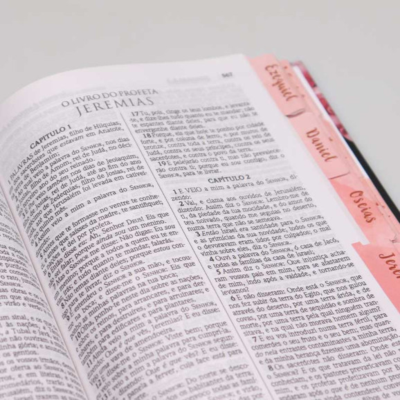 Abas Adesivas para Bíblia | Jornada com Deus Através das Escrituras | Flores Cruz