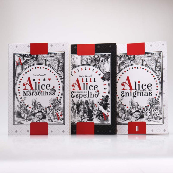 Kit 3 Livros | Alice no País das Maravilhas +  Alice Através do Espelho + Complemento de Leitura | Lewis Carroll