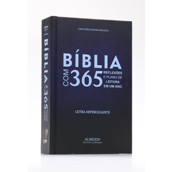 Bíblia Sagrada 365 | RC | Letra Hipergigante | Capa Dura | Azul
