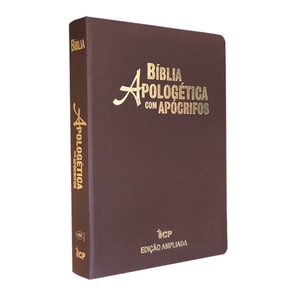 Bíblia Apologética Com Apócrifos | RC | Letra Grande | Luxo | Marrom