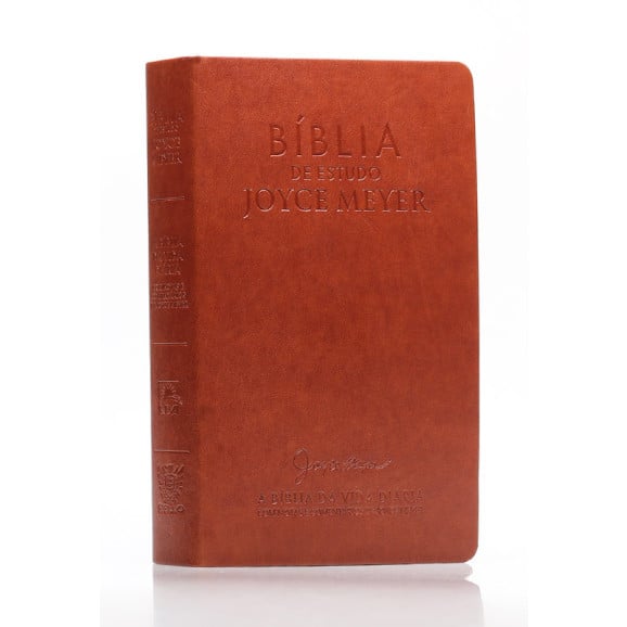 Bíblia de Estudo Joyce Meyer | NVI | Letra Grande | Luxo | Marrom