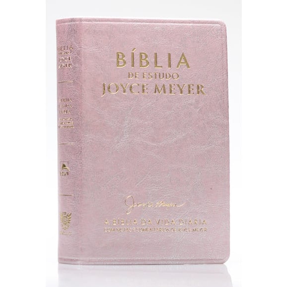 Bíblia de Estudo | Joyce Meyer | NVI | Letra Grande | Rosa