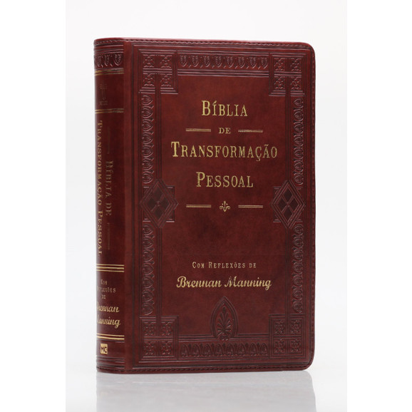 Bíblia de Transformação Pessoal | NTLH | Letra Normal | Capa Sintética | Marrom Escuro