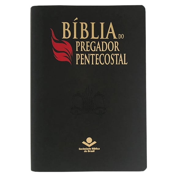 Bíblia do Pregador Pentecostal | NAA | Letra Normal | Capa Sintética | Preta Nobre | índice 
