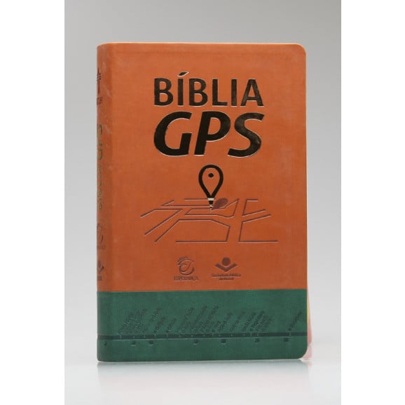 Bíblia GPS | NTLH | Letra Normal | Capa Sintética | Marrom Claro e Verde