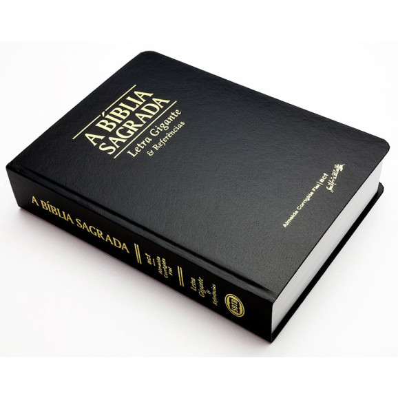 A Bíblia Sagrada | ACF | Letra Gigante | Semi-Luxo | Preta