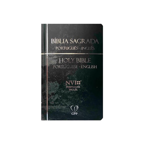 Bíblia português-inglês Holy Bible Preta (padrão)