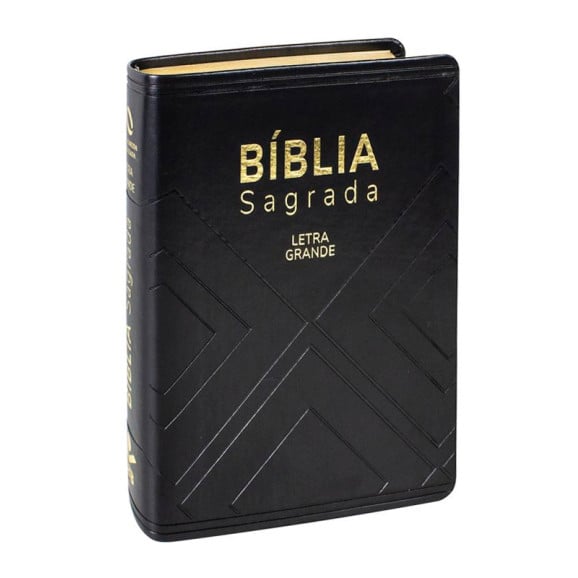 Bíblia Sagrada | NAA | Letra | Grande | Couro Sintético Preta