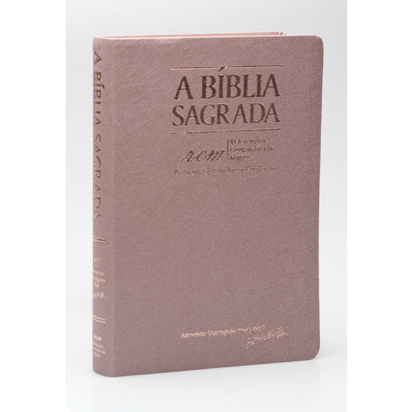 Bíblia Sagrada | ACF | Letra Média | Luxo | Rosa Gold