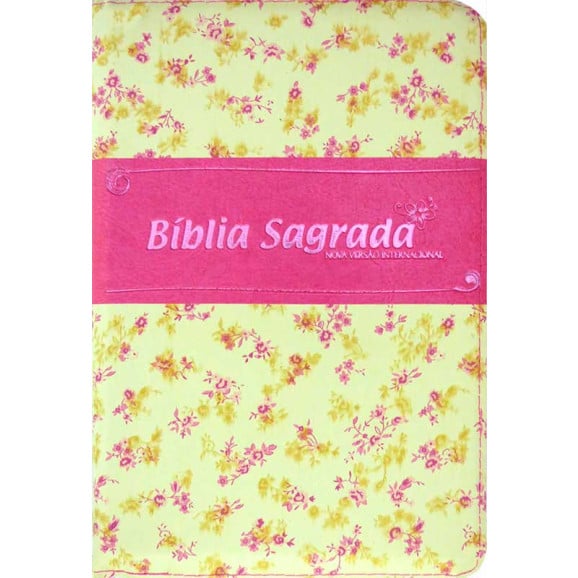 Bíblia Sagrada NVI | Letra Gigante | Flexível | Floral | Zíper