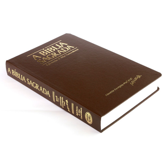 A Bíblia Sagrada | ACF | Letra Grande | Semi-Luxo | Marrom