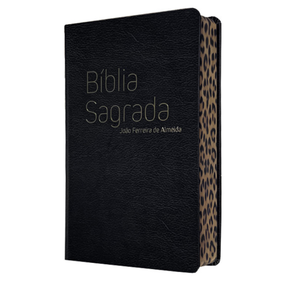 Bíblia Sagrada | RC | Letra Gigante | Semi - Luxo | Preta Borda de Onça