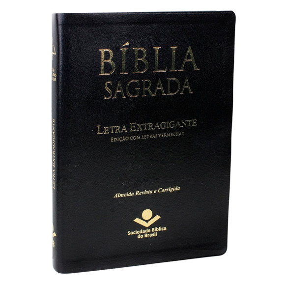 Bíblia Sagrada | RC | Letra Extragigante | Luxo | Preta | Índice 