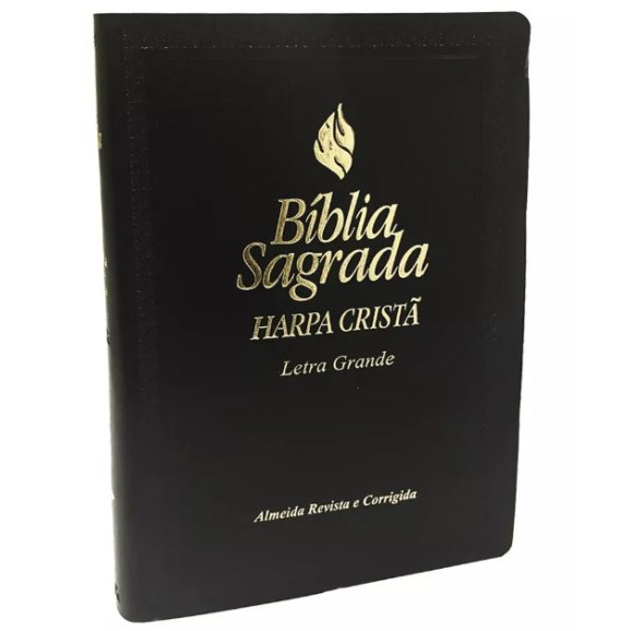 Bíblia Sagrada | RC | Harpa Cristã | Letra Grande | Luxo | Preta
