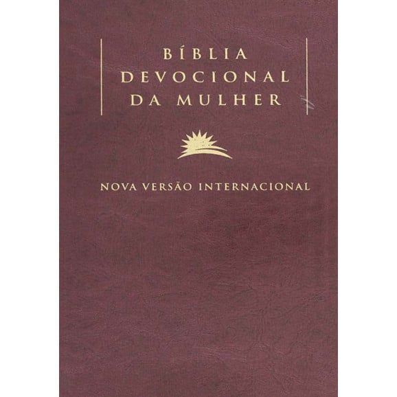 Bíblia Devocional da Mulher | NVI | Média | Luxo | Vinho
