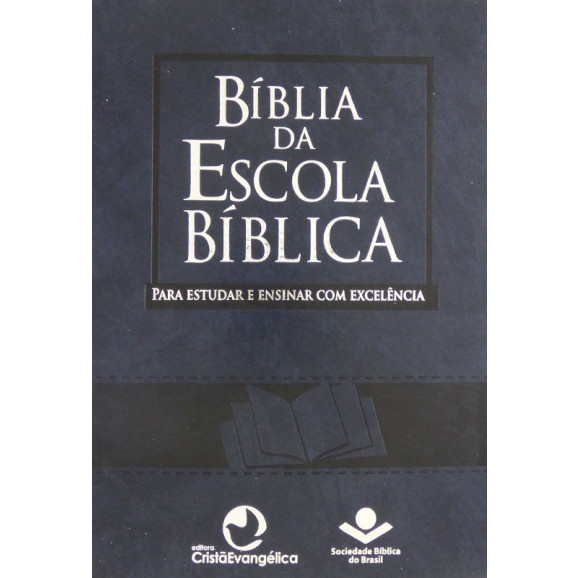 Bíblia da Escola Bíblica | RA | Letra Normal | Capa Sintética | Índice | Azul 