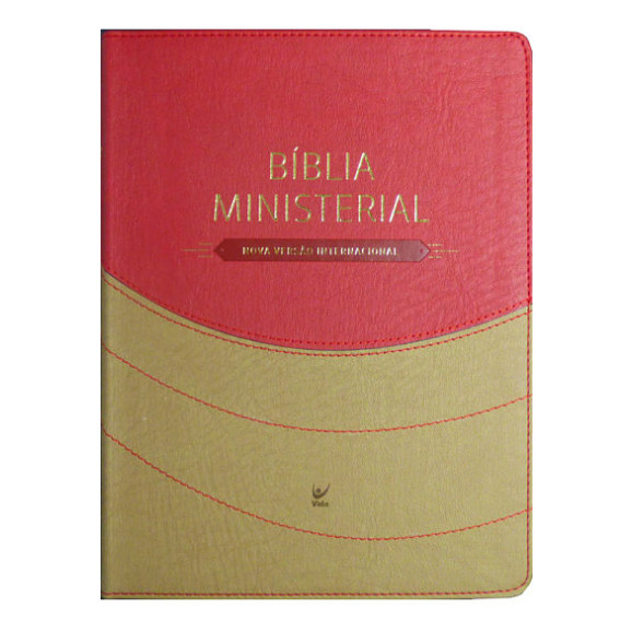 Bíblia NVI Ministerial | Letra Normal | Luxo | Índice | Marrom e Vermelho