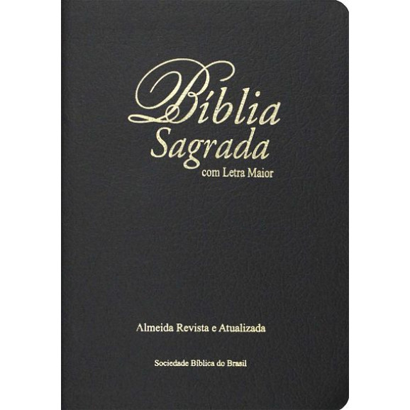 Bíblia Sagrada | ARA | Letra Maior | Luxo | Preta