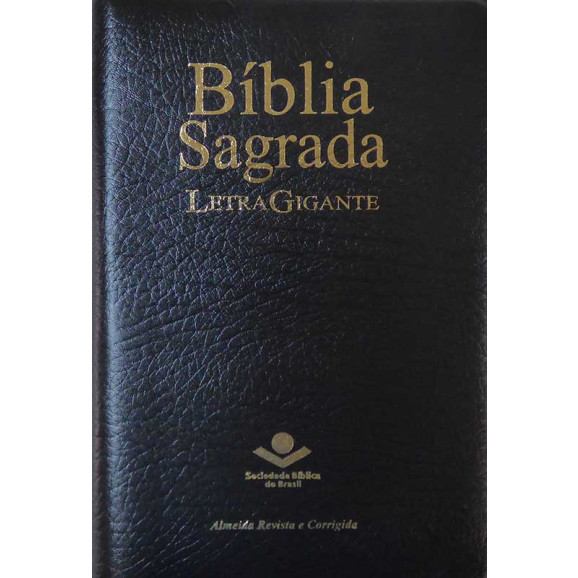 Bíblia Sagrada - RC - Letra Gigante - Média - Preta - Luxo - com Índice - Zíper