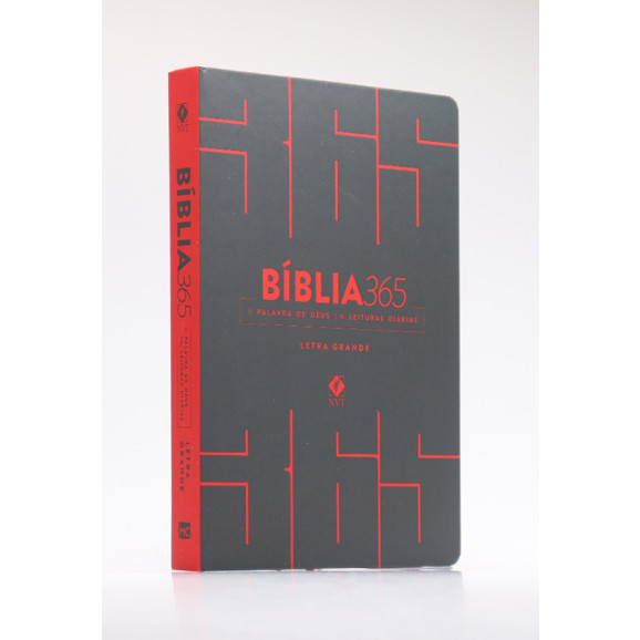 Bíblia 365 | NVT | Letra Grande | Capa Dura | Cinza