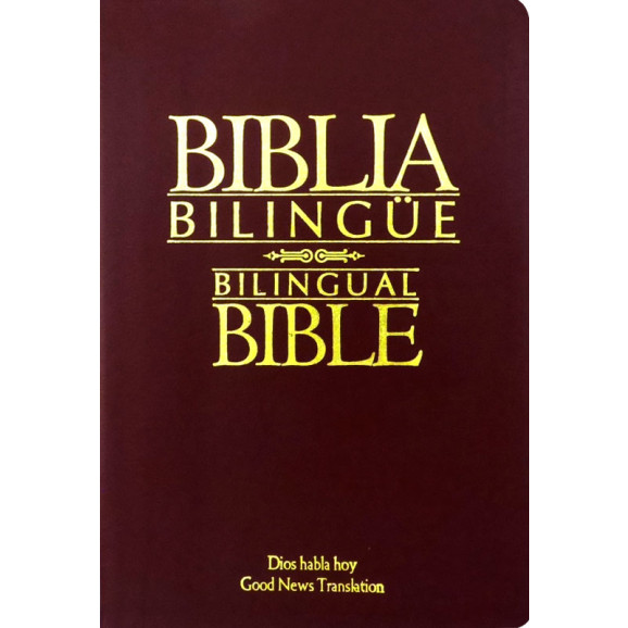 Bíblia Bilíngue | Média - Vinho | Luxo