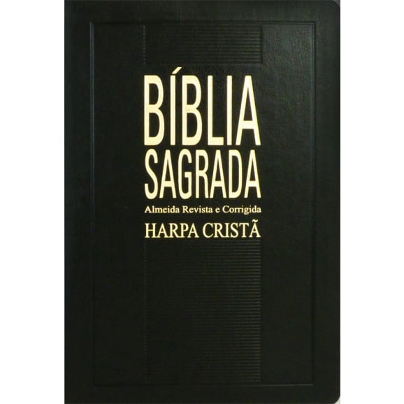 Biblia Sagrada | RC | Harpa Cristã | Letra Grande | Luxo | Preto