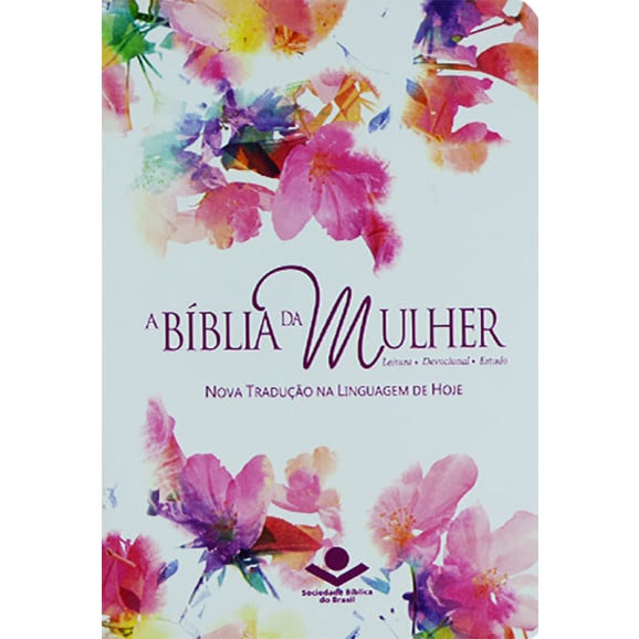 Bíblia da Mulher | NTLH | Letra Normal | Couro Bonded | Aquarela | Índice 