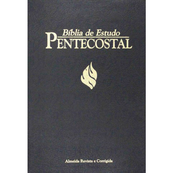 Bíblia de Estudo Pentecostal | RC | Letra Grande | Capa Sintética | Preta