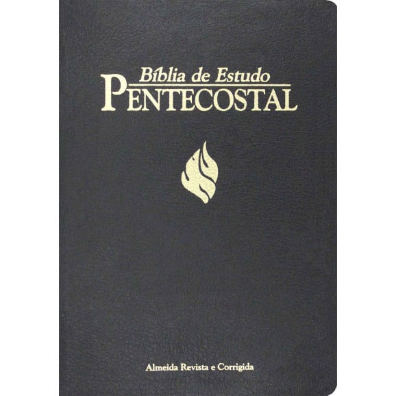 Bíblia de Estudo Pentecostal | RC | Letra Grande | Formato Grande | Luxo | Preta